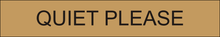 Load image into Gallery viewer, Calming door sign showcasing 'Quiet, Please' in clear lettering, indicating the need for a peaceful and quiet atmosphere within the designated area.