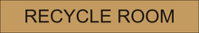 Load image into Gallery viewer, Environmental door sign presenting 'Recycle Room' in clear lettering, marking the entrance to the designated space for recycling activities within the facility.