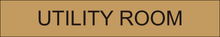 Load image into Gallery viewer,  Essential door sign showcasing 'Utility Room' in clear lettering, marking the entrance to the designated space for utility-related equipment and functions within the facility