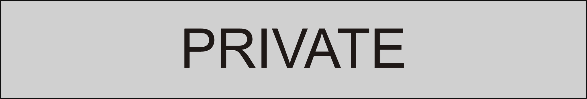 Discreet Message On Sign Example Door Sign - Private – Lamacoids Town