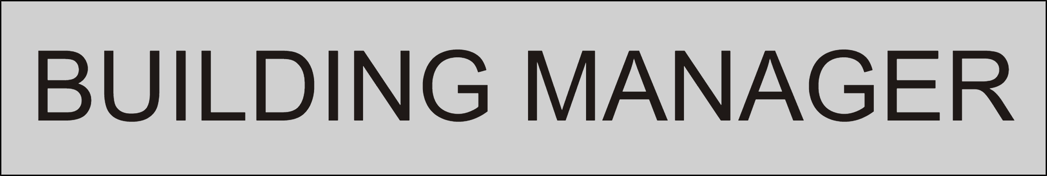 Door Sign - Building Manager – Lamacoids Town
