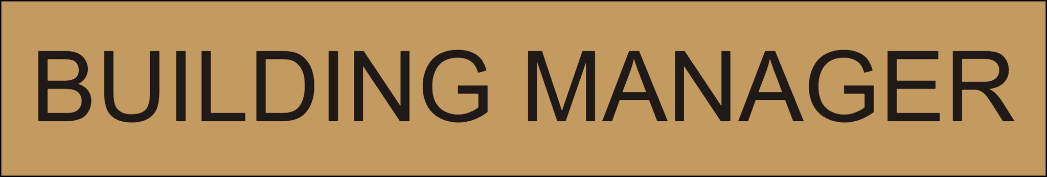 Door Sign - Building Manager – Lamacoids Town
