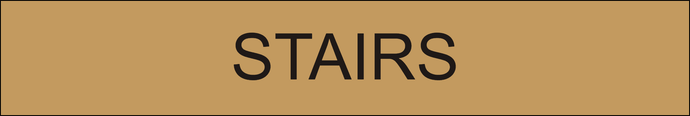 Functional door sign showcasing 'Stairs' in clear lettering, marking the entrance to the stairwell within the facility